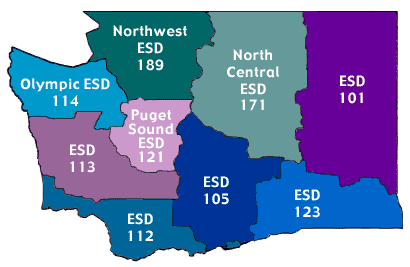 Washington State ESD Map