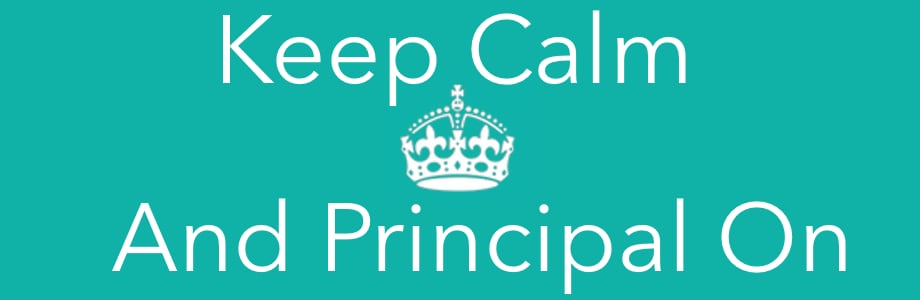 keep calm and principal on image